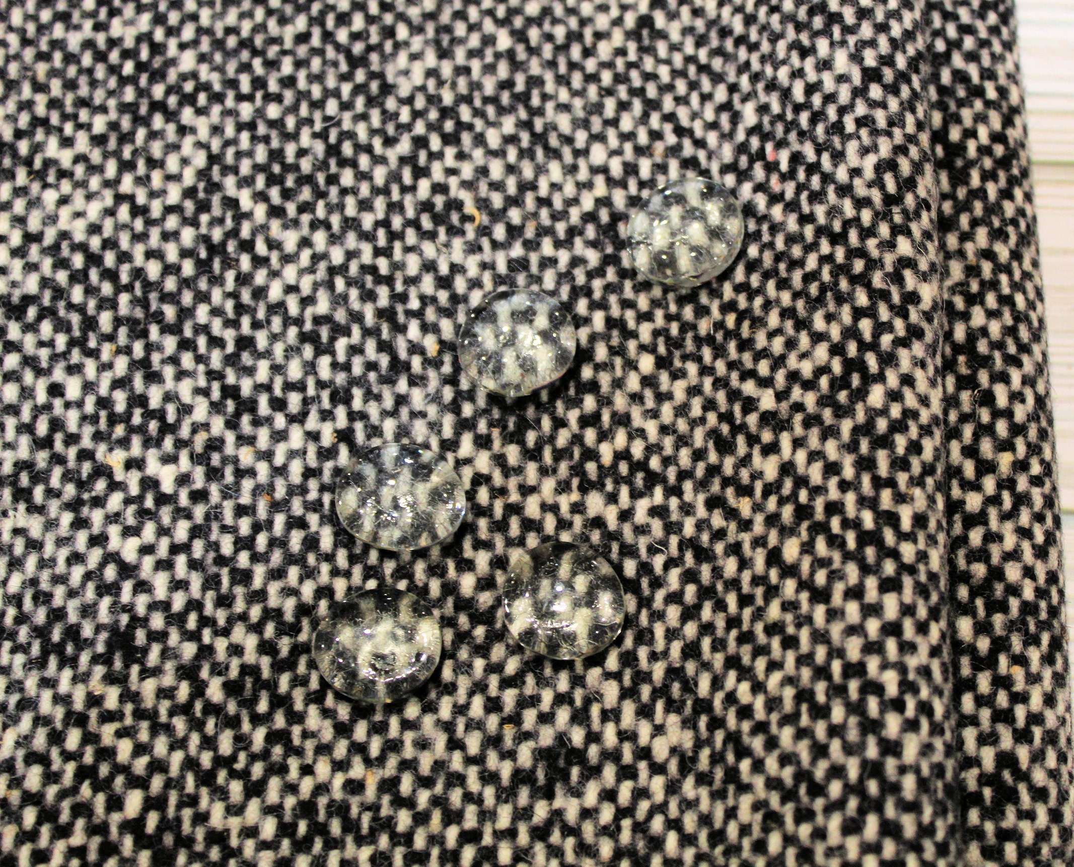 Wool Dobby Black Width 58/60 Apparel Fabric - Morex Fabrics